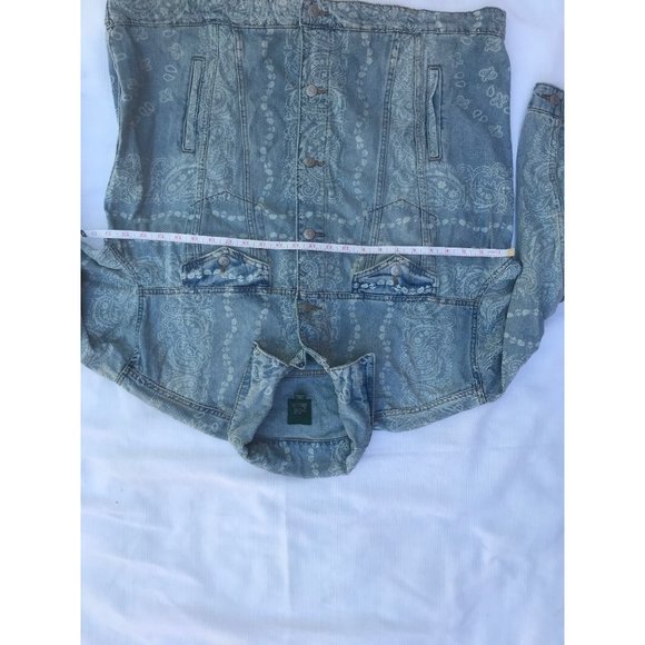 Denim Jean Trucker Boho Jacket Wild Fable NWT Size XL - Picture 2 of 6